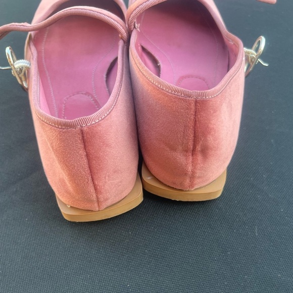 Zara, velvet, Mary Jane-style, ballet flats size 37 - Picture 3 of 8